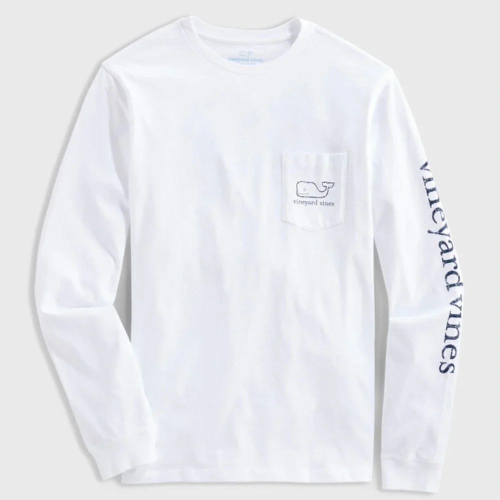 VINEYARD VINES Vintage Whale Long-Sleeve Pocket Tee - Picture 10 of 10